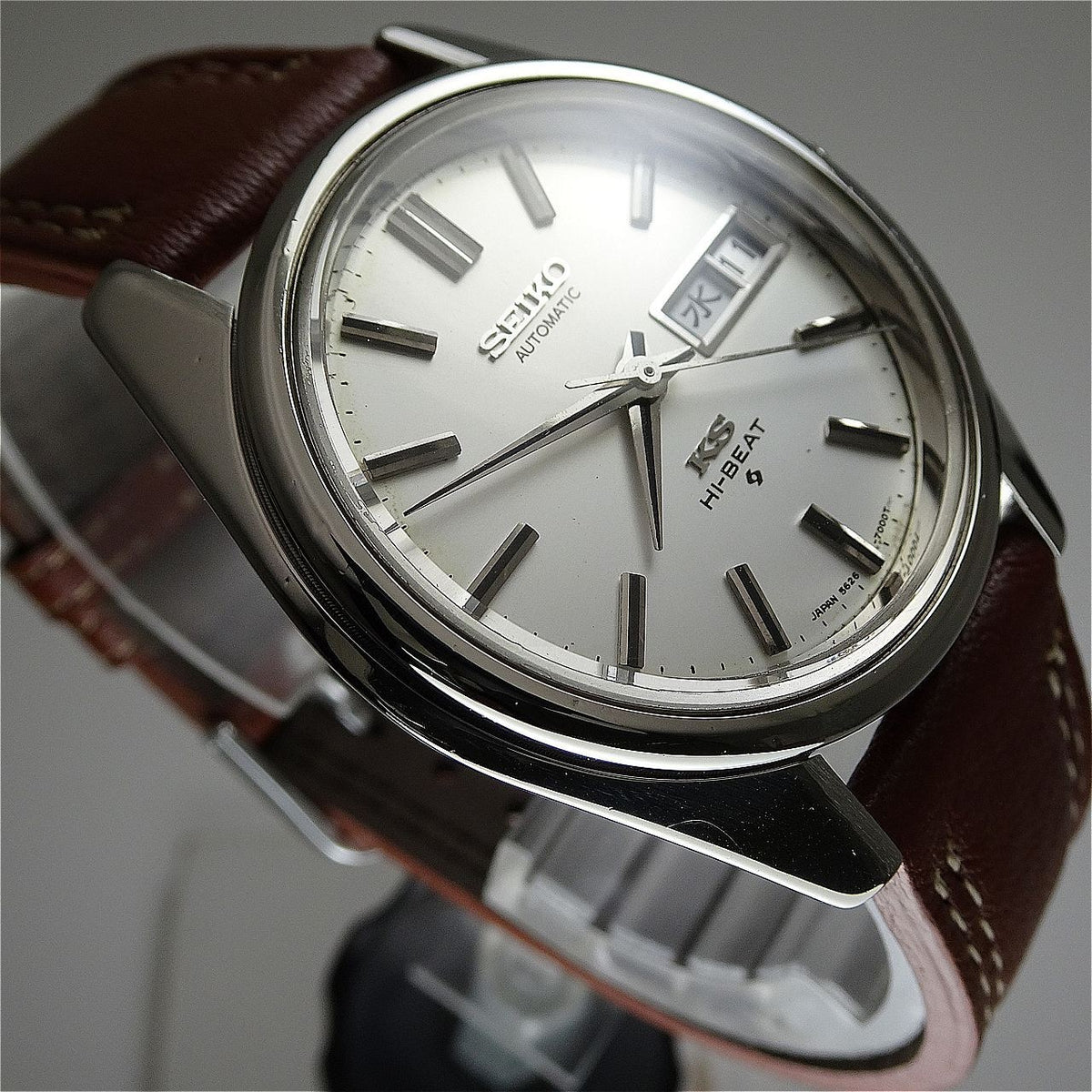 Vintage 1971 JAPAN KING SEIKO CALENDAR 5626-7000 25Jewels Automatic.