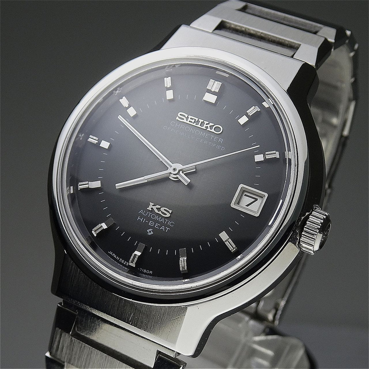 Vintage 1972 JAPAN KING SEIKO CHRONOMETER 5625-7170 25Jewels Automatic.