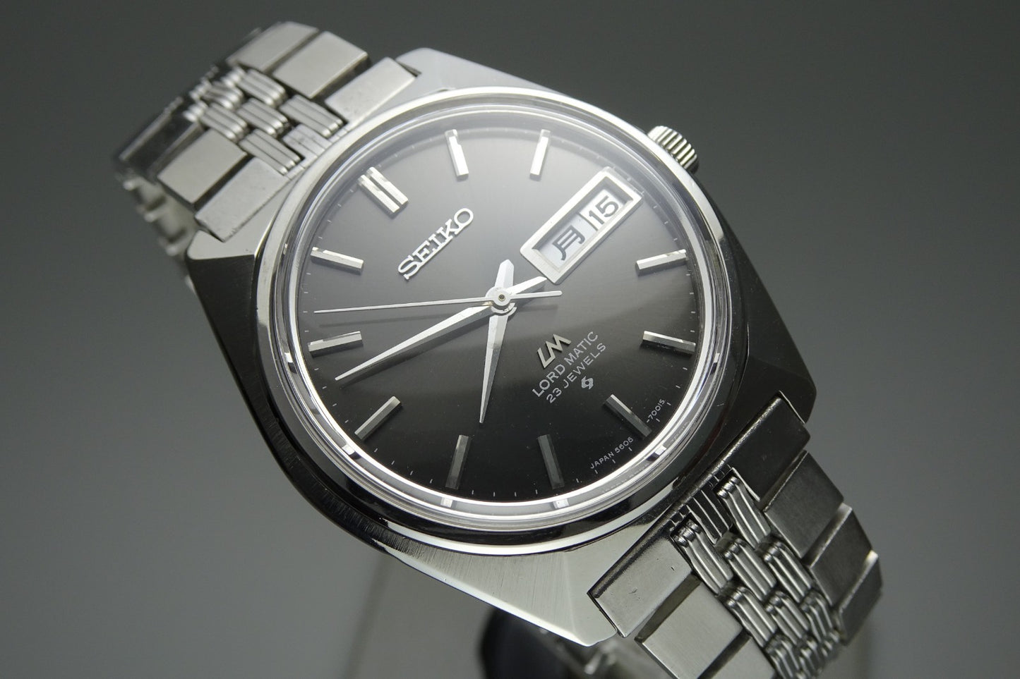 Vintage 1969 JAPAN SEIKO LORD MATIC WEEKDATER 5606-7000 23Jewels Automatic.
