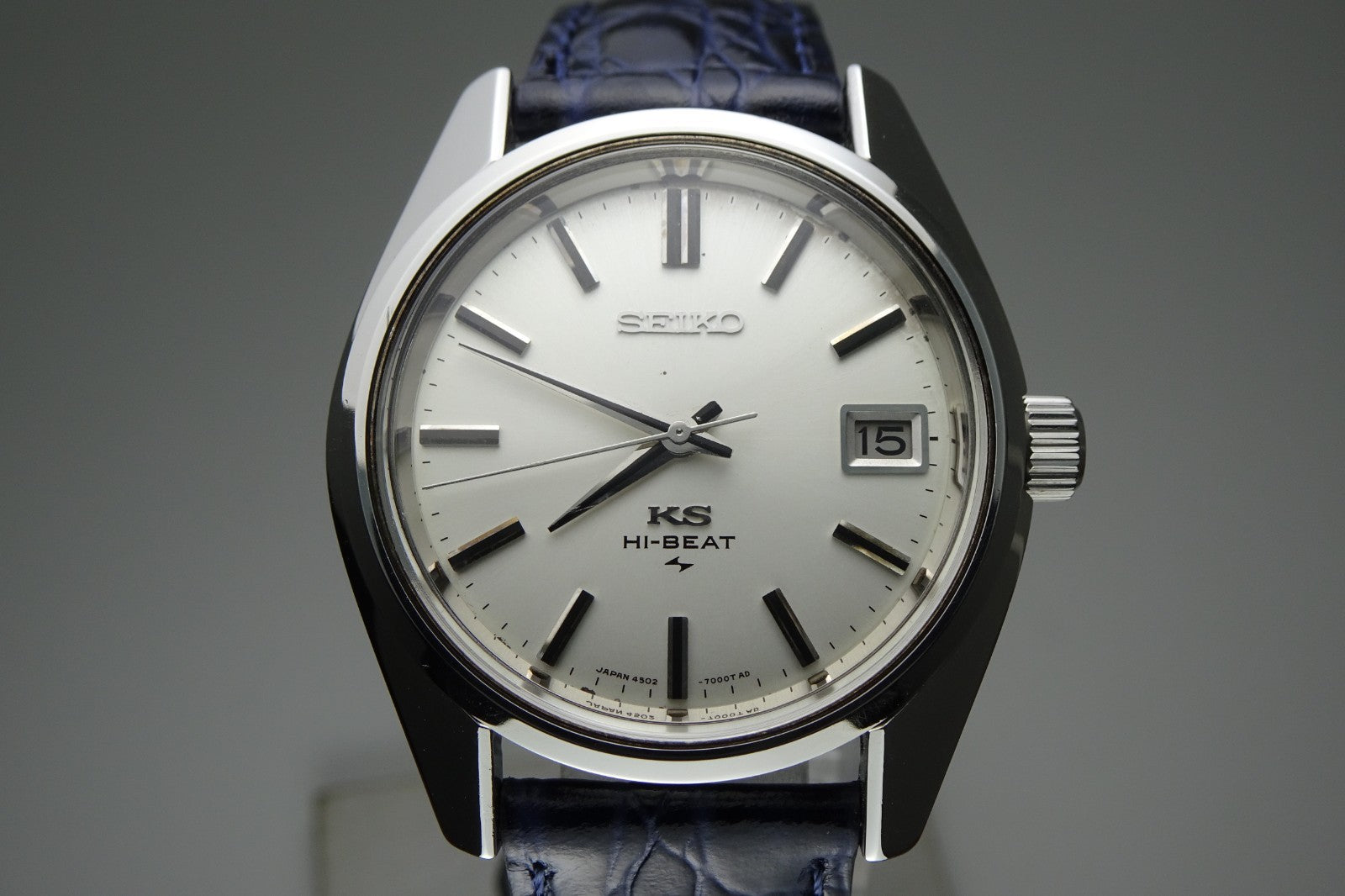 Vintage 1970 JAPAN 45 KING SEIKO CALENDAR 4502-7001 25Jewels Hand-winding.