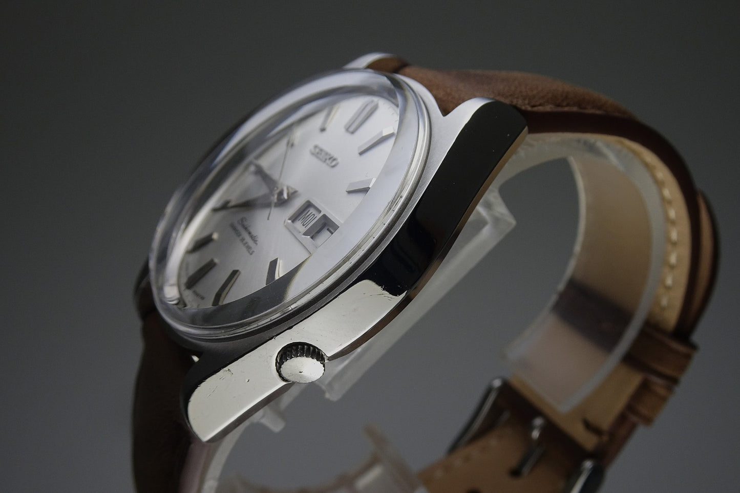 Vintage 1965 JAPAN SEIKO SEIKOMATIC WEEKDATER 6218-8950 35Jewels Automatic.