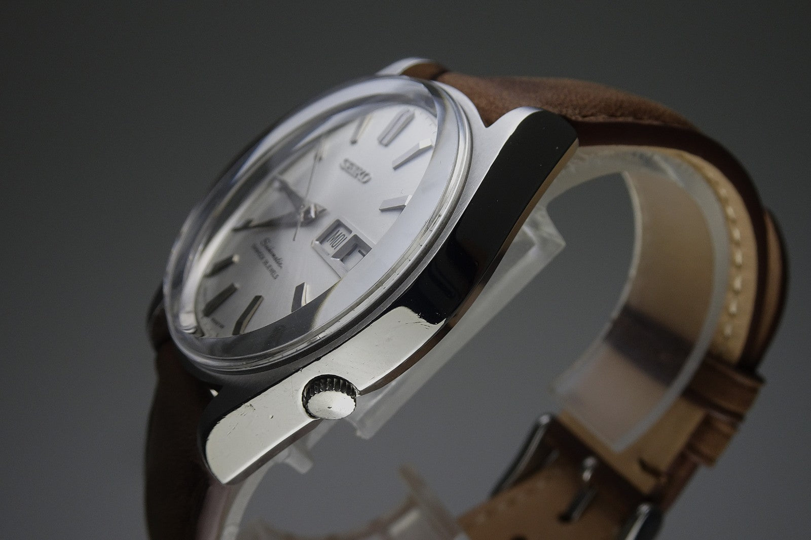 Vintage 1965 JAPAN SEIKO SEIKOMATIC WEEKDATER 6218-8950 35Jewels Automatic.