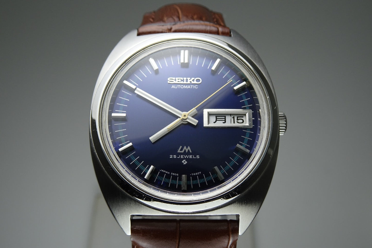 Vintage 1971 JAPAN SEIKO LORD MATIC WEEKDATER 5606-7140 25Jewels Automatic.