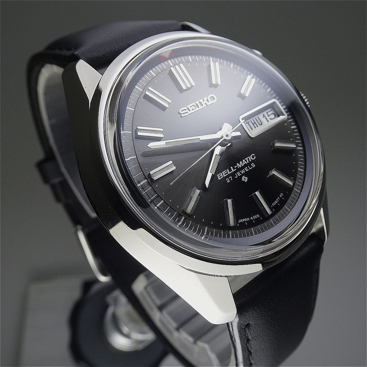 Vintage 1972 JAPAN SEIKO BELL-MATIC WEEKDATER 4006-7012 27Jewels Automatic.