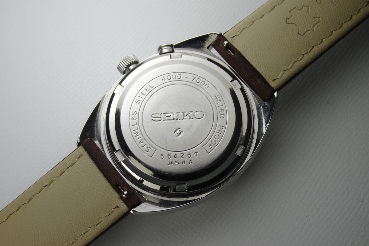 Vintage 1968 JAPAN SEIKO SEIKO BELL-MATIC CALENDAR 4005-7000 27Jewels Automatic.