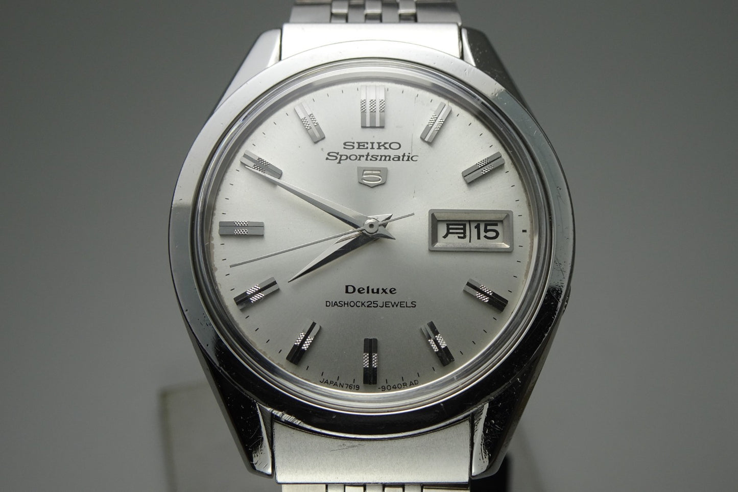 Serviced Vintage 1967 JAPAN SEIKO SPORTSMATIC5 DX 7619-9030 25Jewels Automatic.