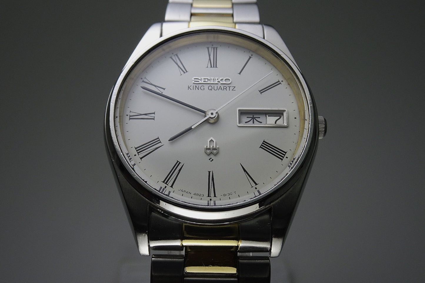 Vintage 1977 JAPAN SEIKO KING QUARTZ 4823-8110 7Jewels Quartz.