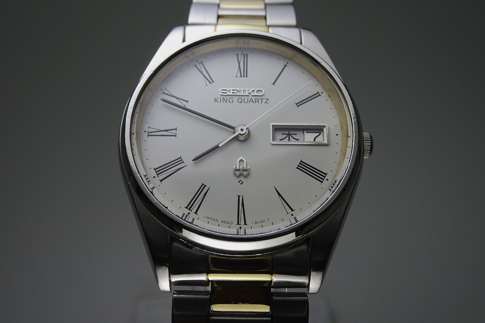 Vintage 1977 JAPAN SEIKO KING QUARTZ 4823-8110 7Jewels Quartz.