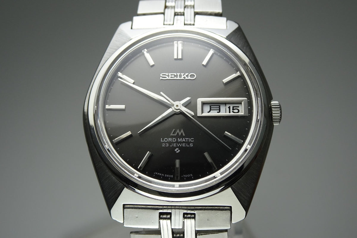 Vintage 1969 JAPAN SEIKO LORD MATIC WEEKDATER 5606-7000 23Jewels Automatic.
