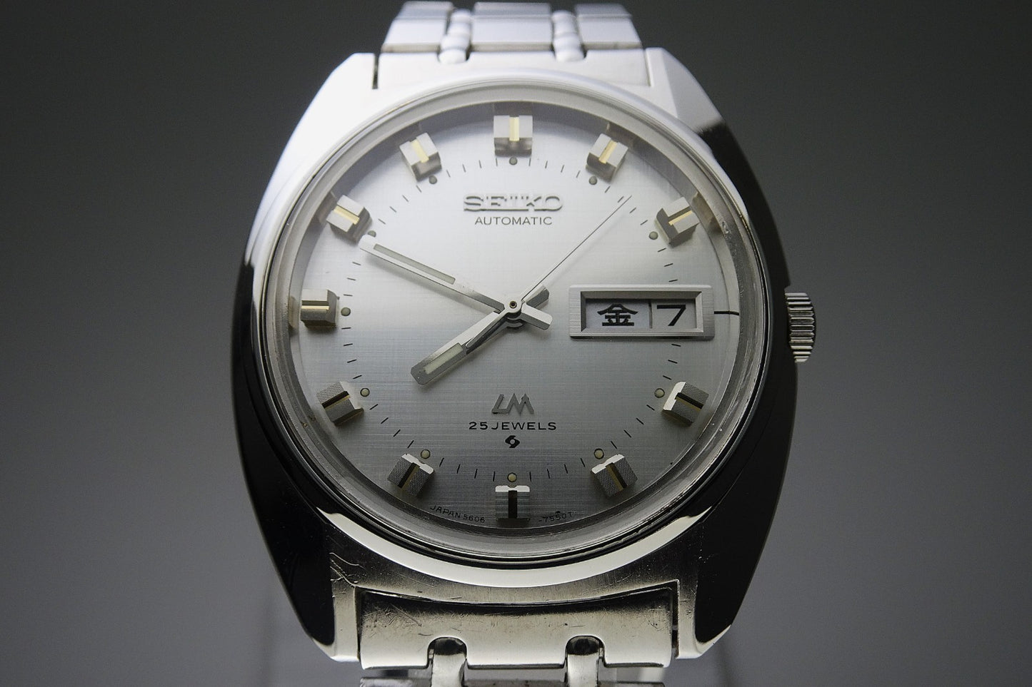 Vintage 1973 JAPAN SEIKO LORD MATIC WEEKDATER 5606-7230 25Jewels Automatic.