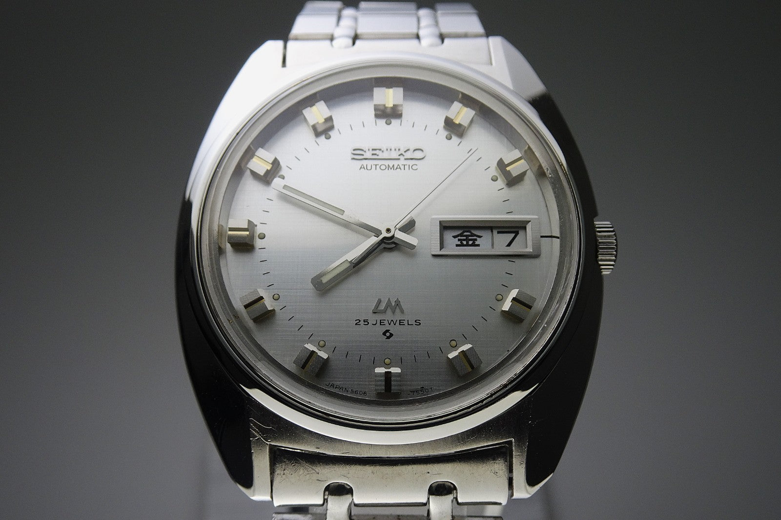 Vintage 1973 JAPAN SEIKO LORD MATIC WEEKDATER 5606-7230 25Jewels Automatic.
