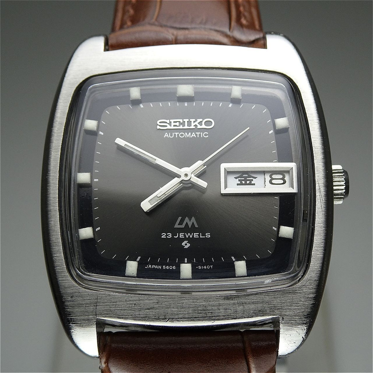 Vintage 1972 JAPAN SEIKO LORD MATIC WEEKDATER 5606-5040 23Jewels Automatic.