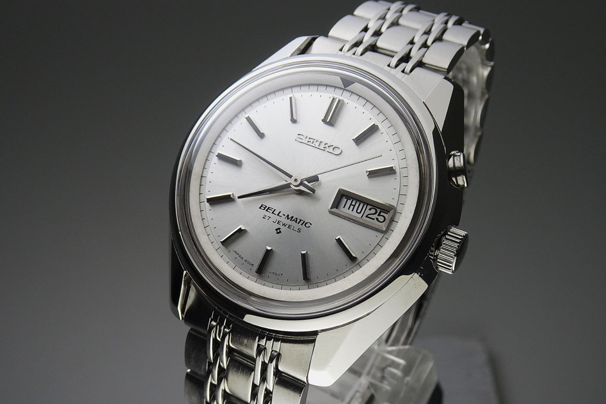 Vintage 1975 JAPAN SEIKO BELL-MATIC WEEKDATER 4006-7012 27Jewels Automatic.