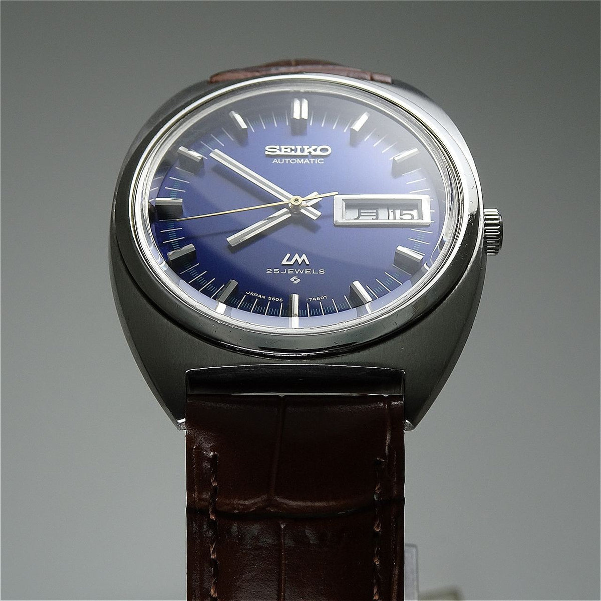Serviced  Vintage 1971 JAPAN SEIKO LORD MATIC WEEKDATER 5606-7140 25J Automatic.