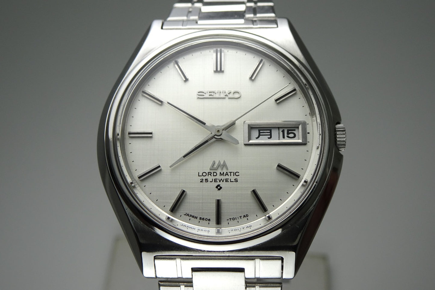 Serviced Vintage 1969 JAPAN SEIKO LORD MATIC WEEKDATER 5606-7010 25J Automatic.