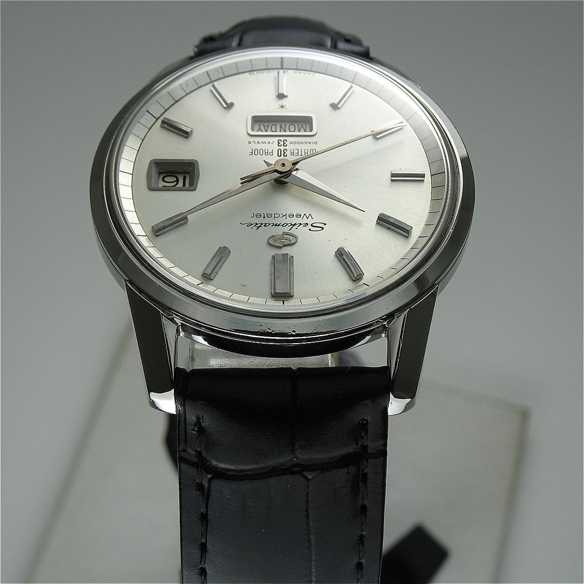 Serviced  Vintage 1963 JAPAN SEIKO MATIC WEEKDATER J13080 33Jewels Automatic.