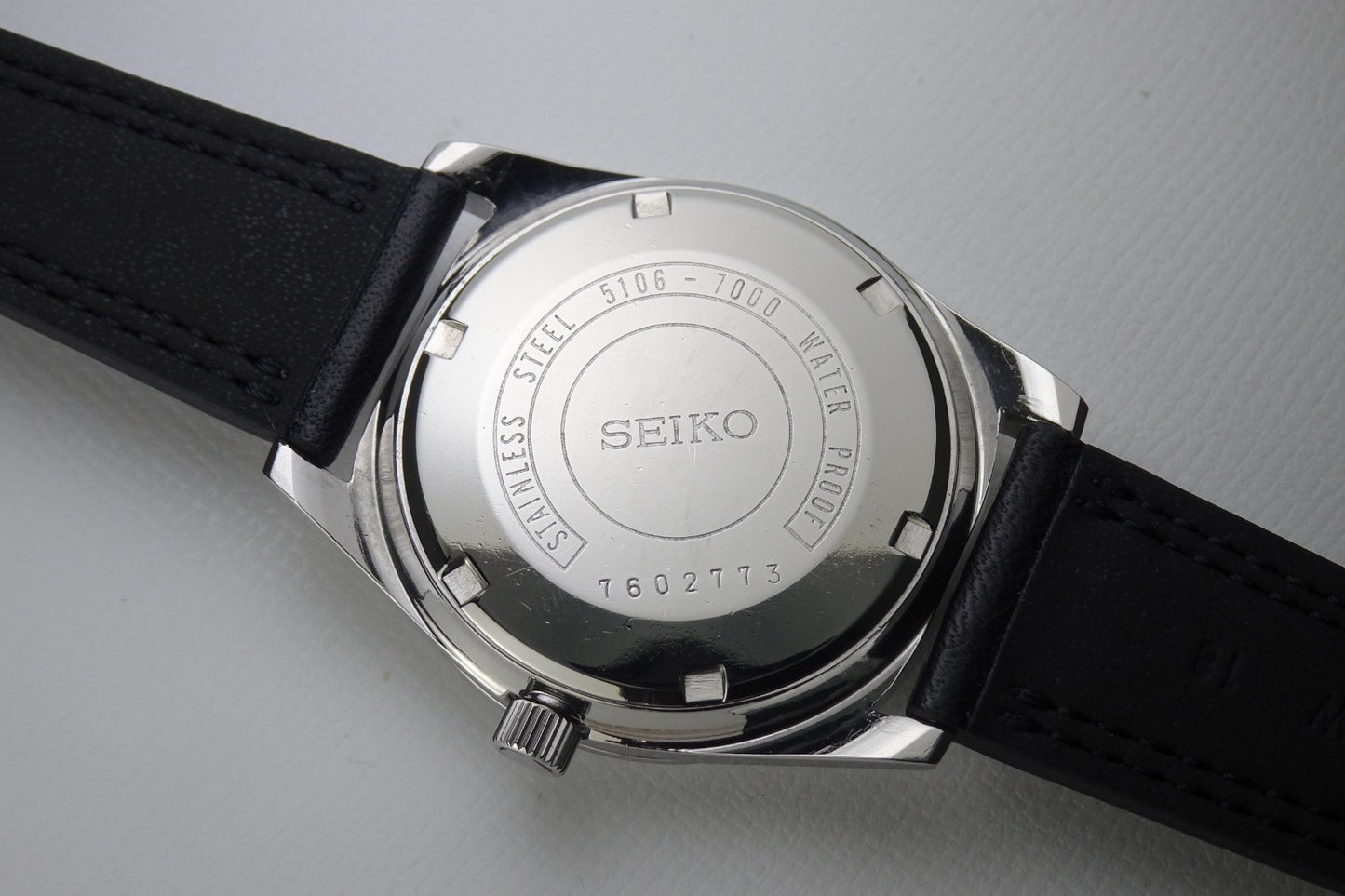 Vintage 1967's JAPAN SEIKO SEIKOMATIC-P WEEKDATER 5106-7000 33Jewels Automatic.