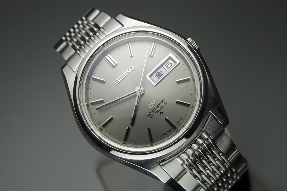 Vintage 1971 JAPAN SEIKO LORD MATIC WEEKDATER 5606-7070 23Jewels Automatic.