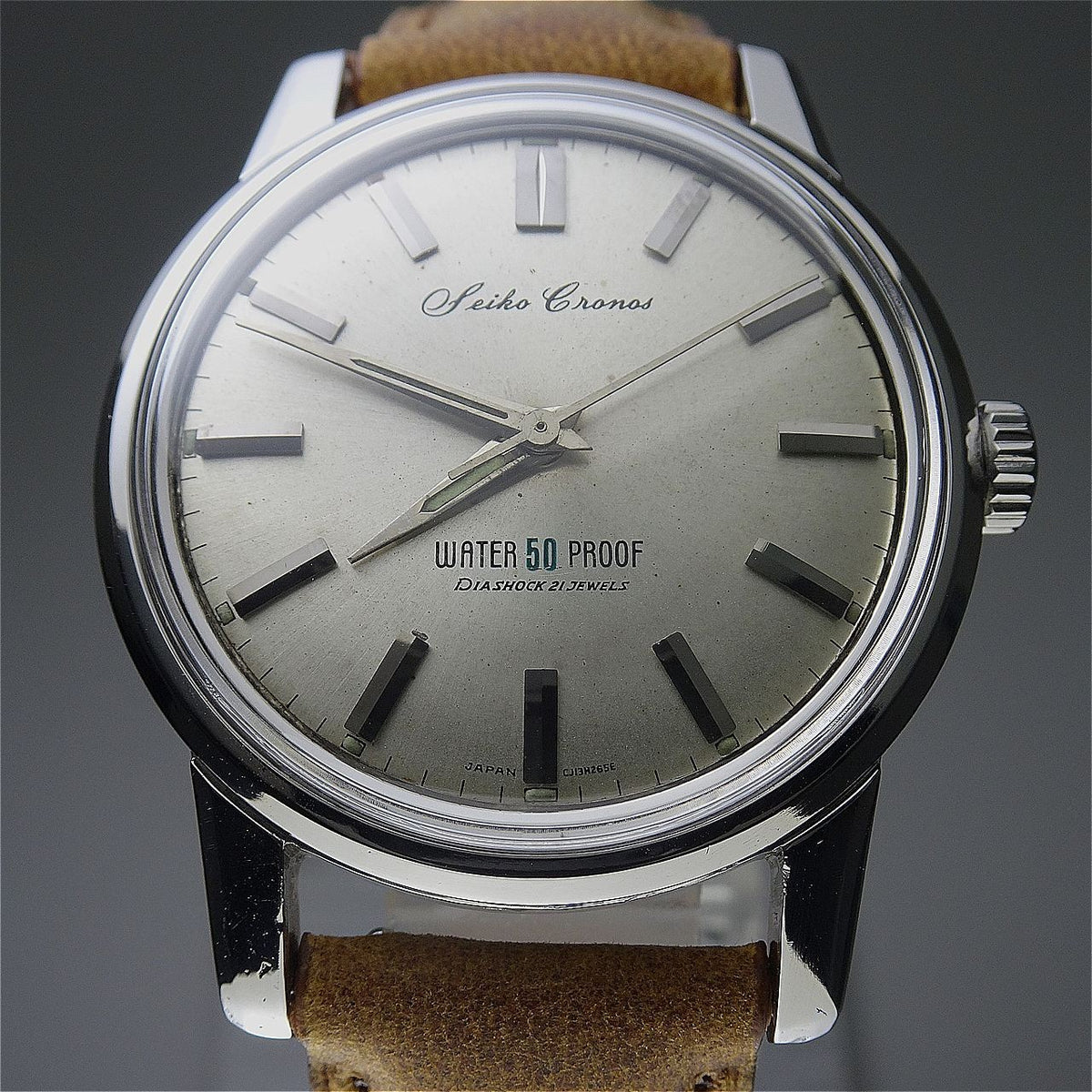 Vintage 1962 JAPAN SEIKO CRONOS J13046 21Jewels Hand-winding.