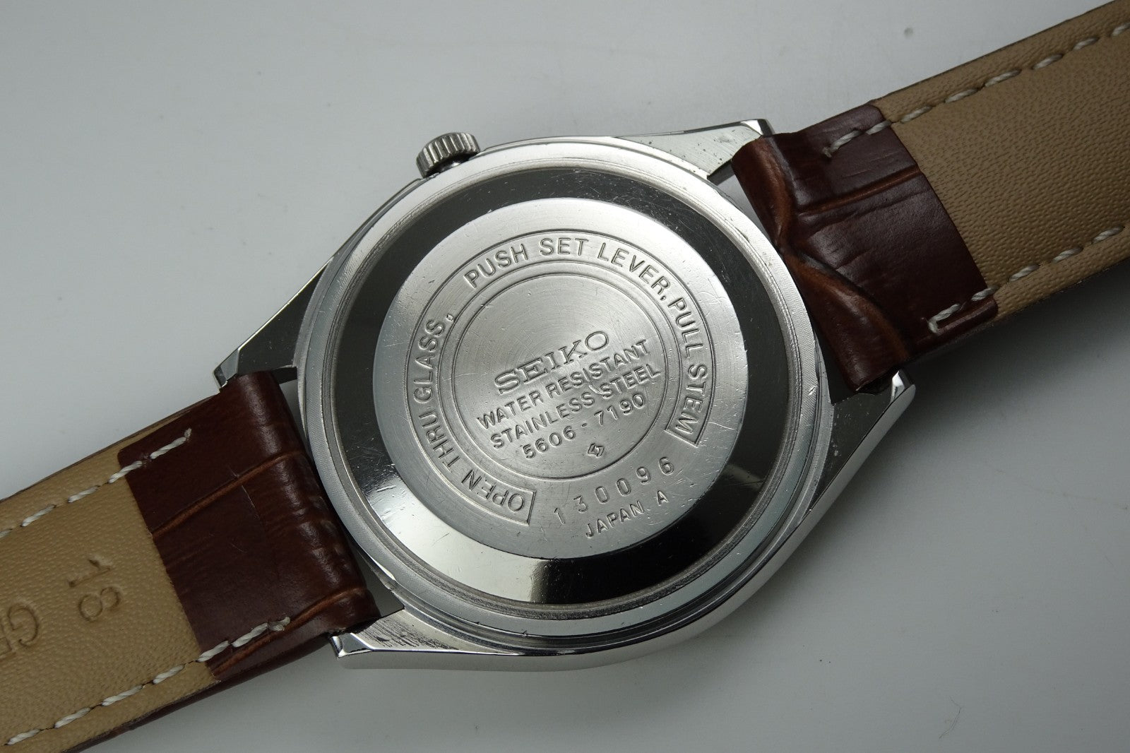 Vintage 1971 JAPAN SEIKO LORD MATIC WEEKDATER 5606-7190 25Jewels Automatic.