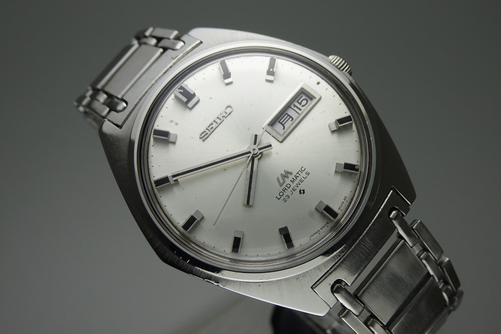 Serviced Vintage 1968 JAPAN SEIKO LORD MATIC WEEKDATER 5606-9000 23J Automatic.