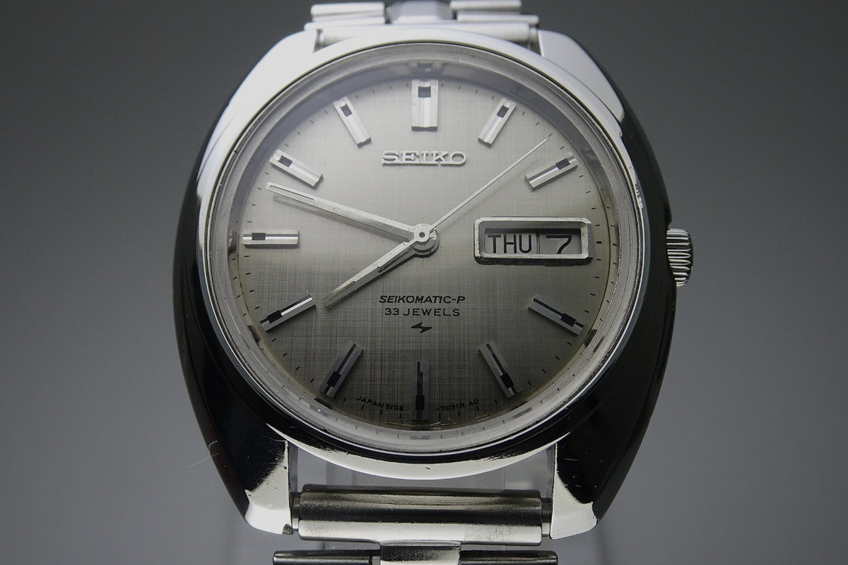 Serviced Vintage 1969 JAPAN SEIKO 51 SEIKOMATIC-P 5106-7030 33J Automatic.