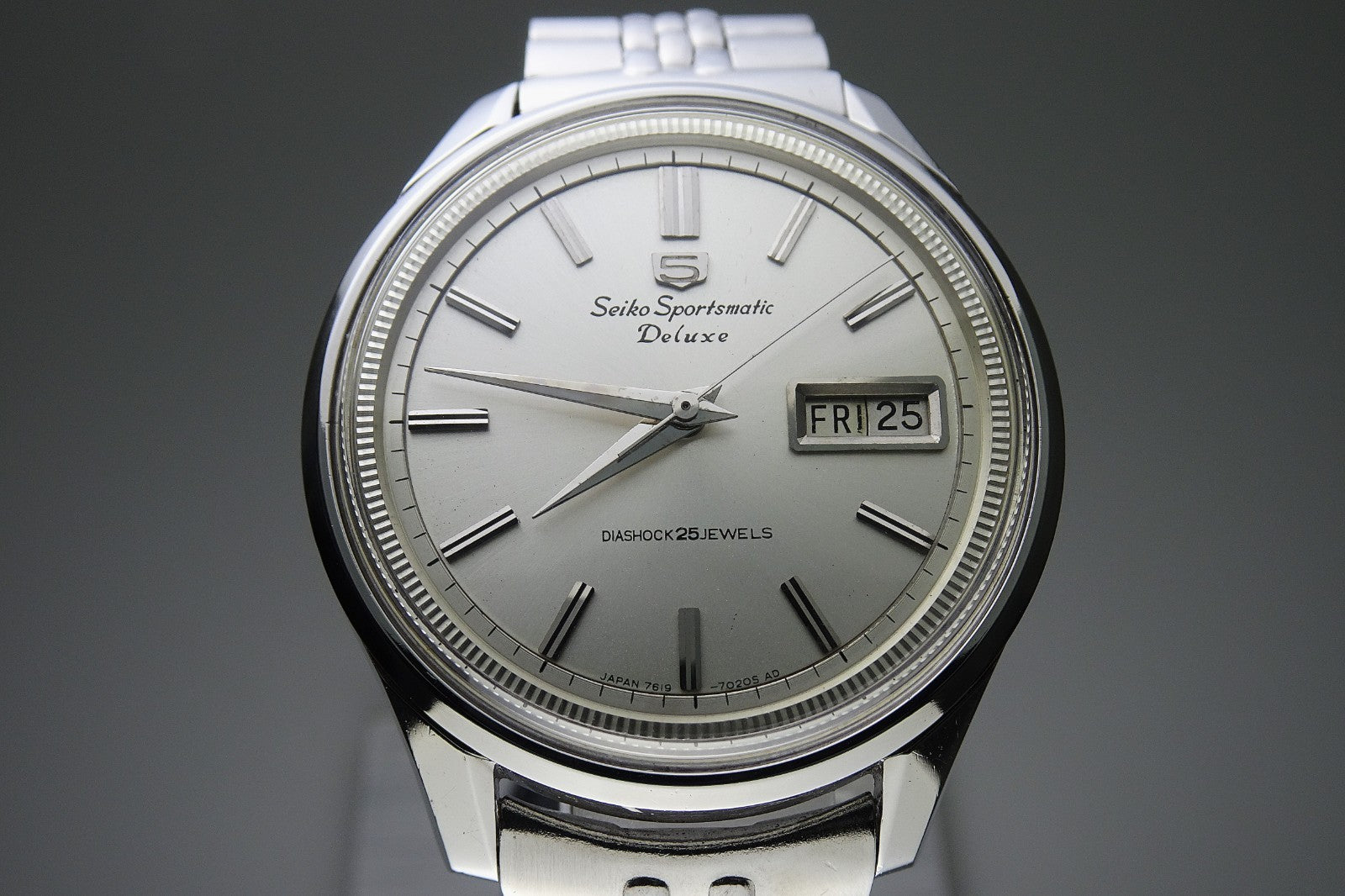Vintage 1965 JAPAN SEIKO SPORTSMATIC5 DX 7619-7010 25Jewels Automatic.