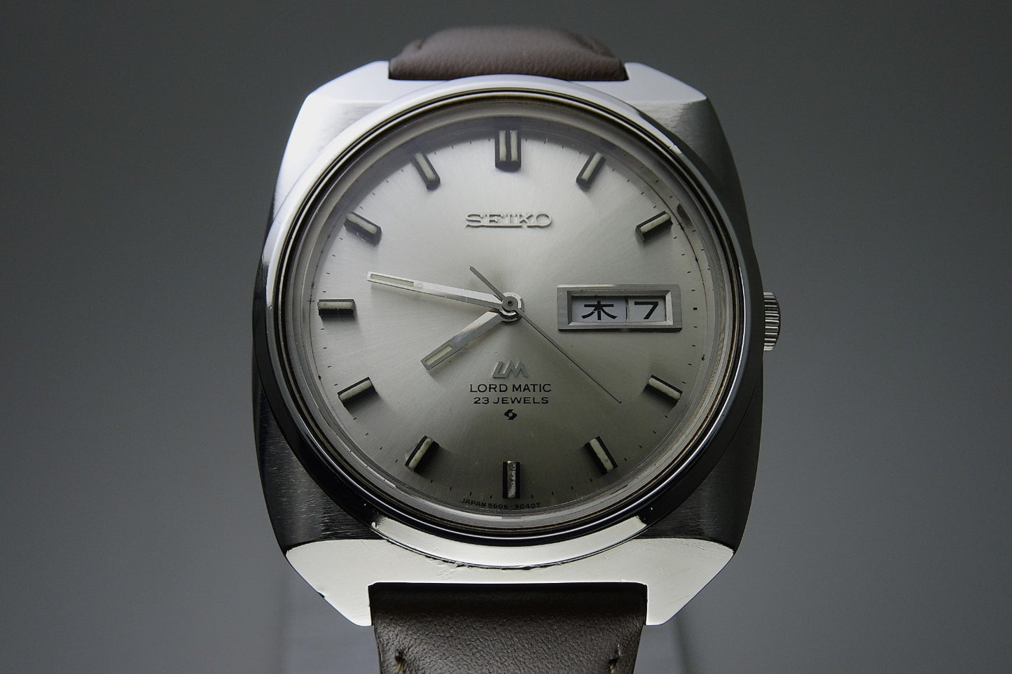 Serviced Vintage 1969 JAPAN SEIKO LORD MATIC WEEKDATER 5606-9030 23J Automatic.