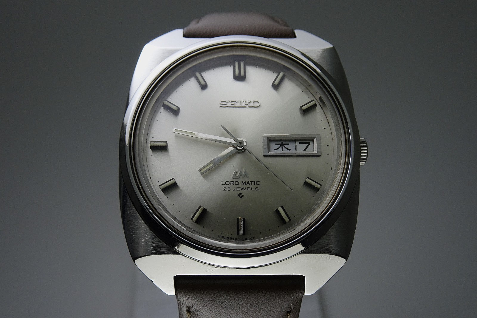 Serviced Vintage 1969 JAPAN SEIKO LORD MATIC WEEKDATER 5606-9030 23J Automatic.