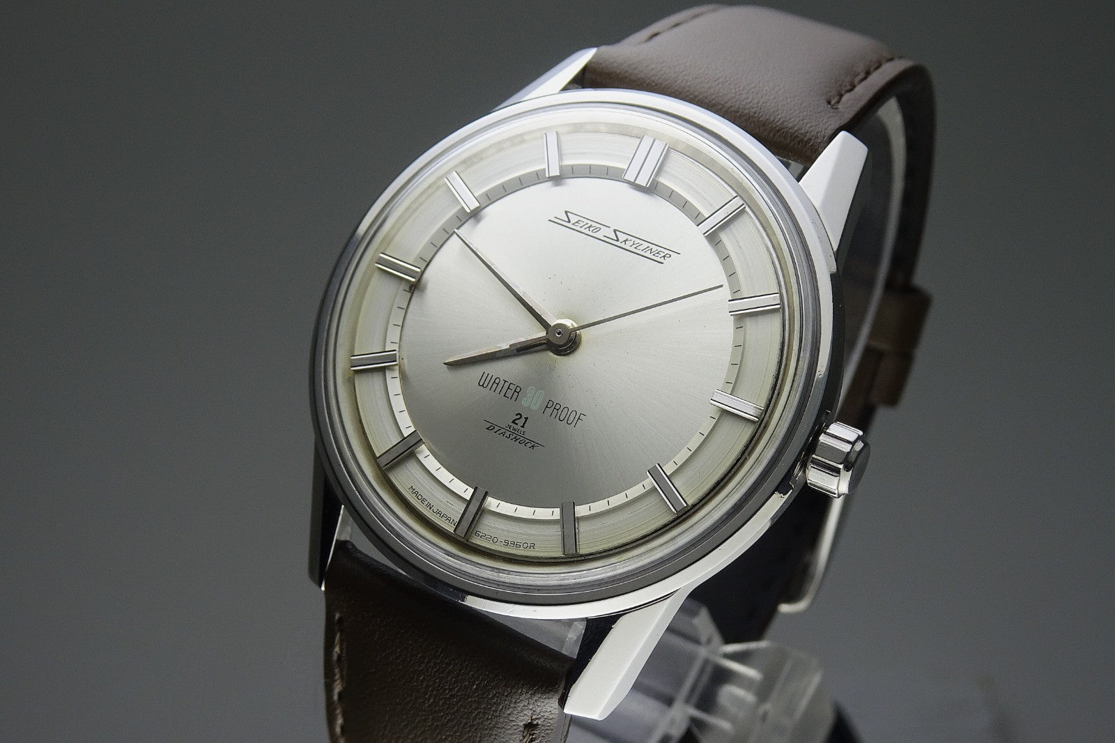 Vintage 1966 JAPAN SEIKO SKYLINER 6220-9970 21Jewels Hand-winding.