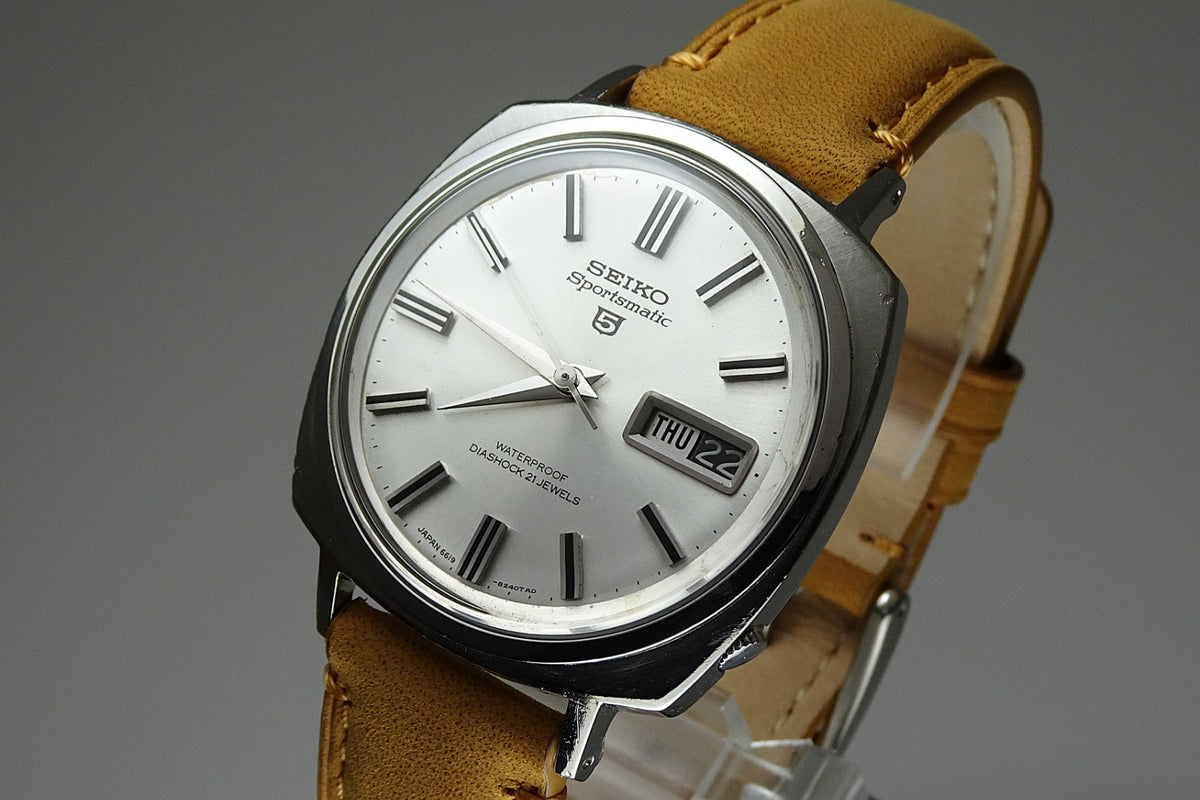 Serviced Vintage 1966 JAPAN SEIKO SPORTSMATIC5 6619-8190 21Jewels Automatic.