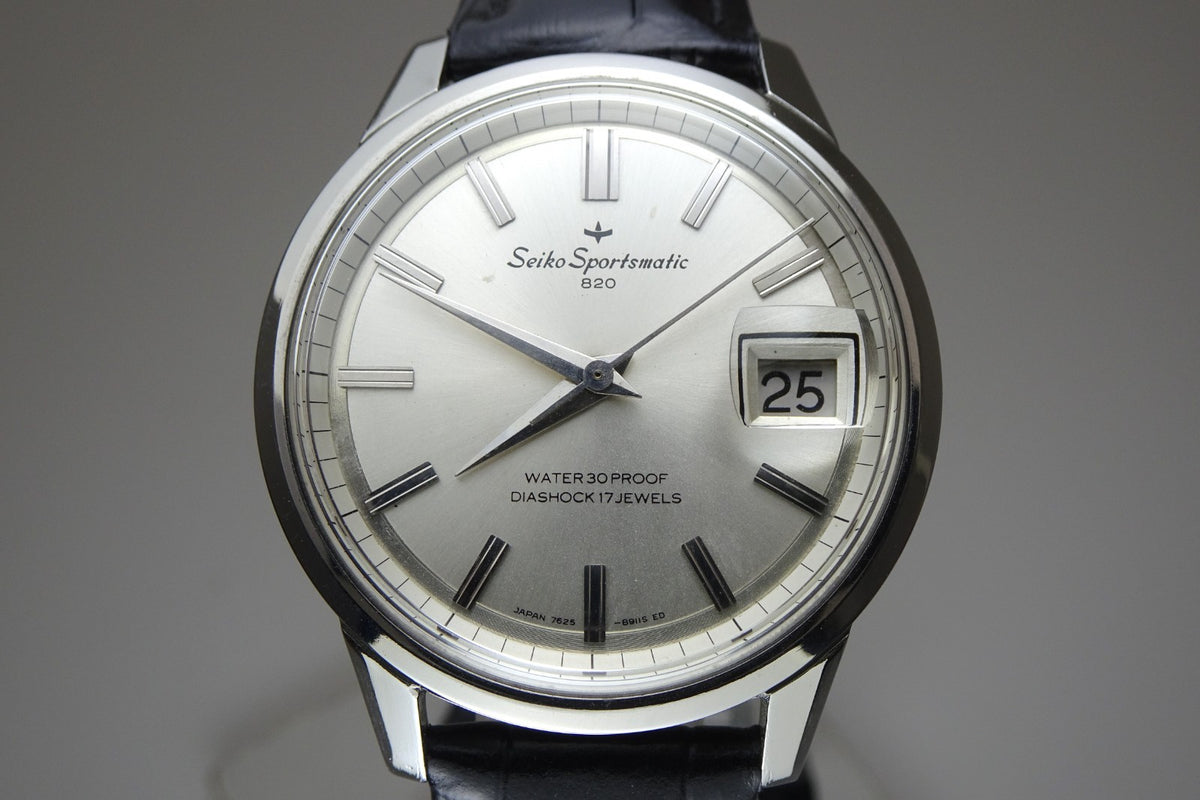 Serviced Vintage 1965 JAPAN SEIKO SPORTSMATIC CALENDAR 7625-8961 17J Automatic.