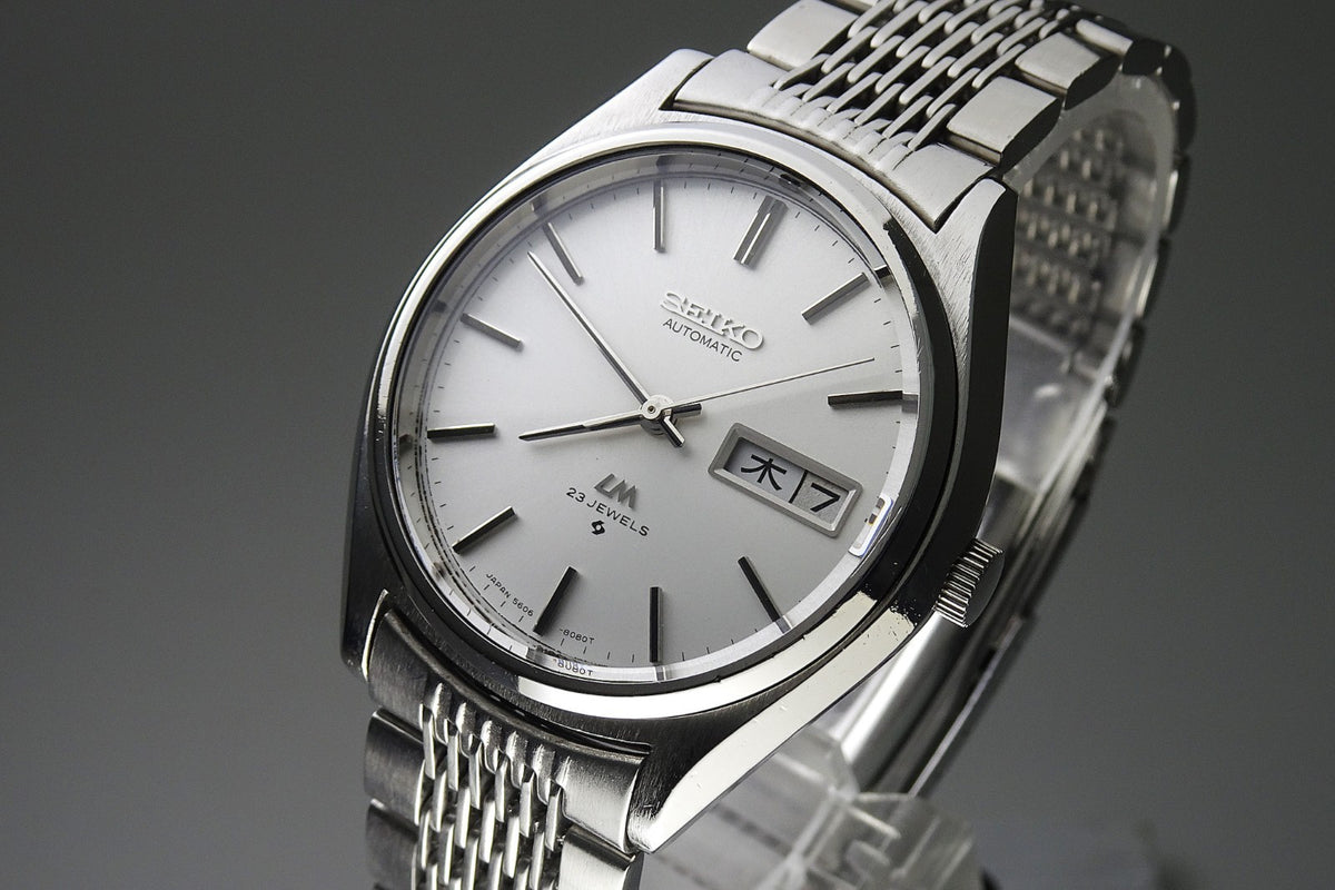 Vintage 1975 JAPAN SEIKO LORD MATIC WEEKDATER 5606-8051 23Jewels Automatic.