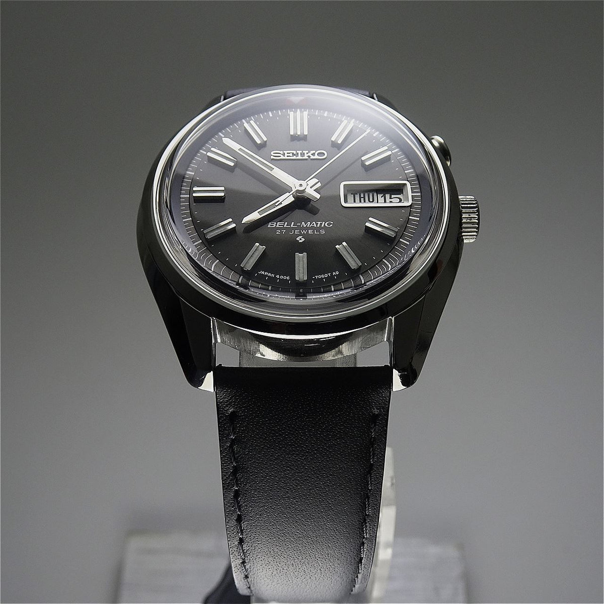 Vintage 1972 JAPAN SEIKO BELL-MATIC WEEKDATER 4006-7012 27Jewels Automatic.